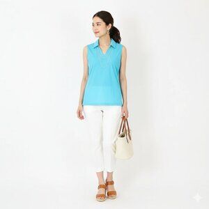 *Mondetta Turquoise Sleeveless Golf Shirt